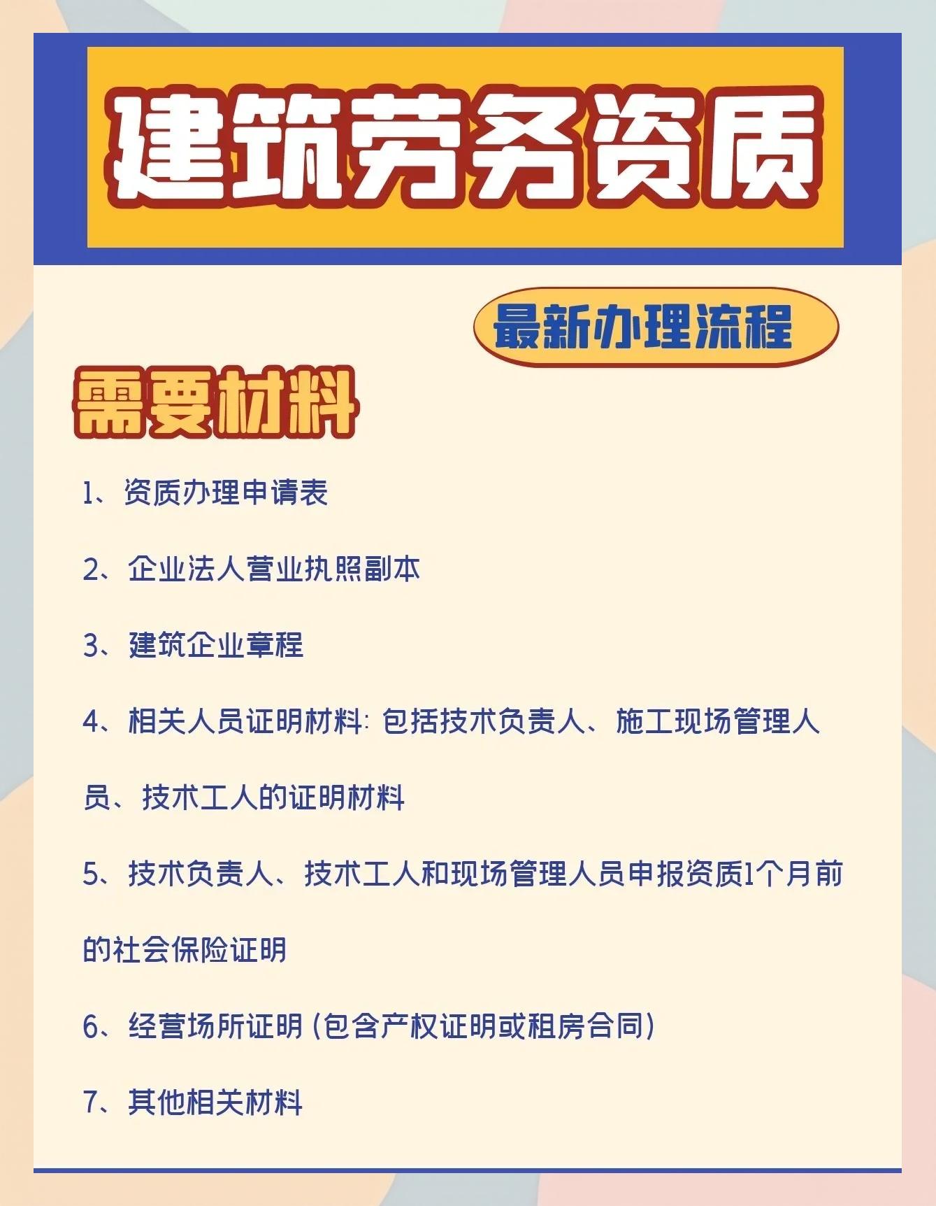 建筑工程勞務(wù)分包必備條件及辦理流程